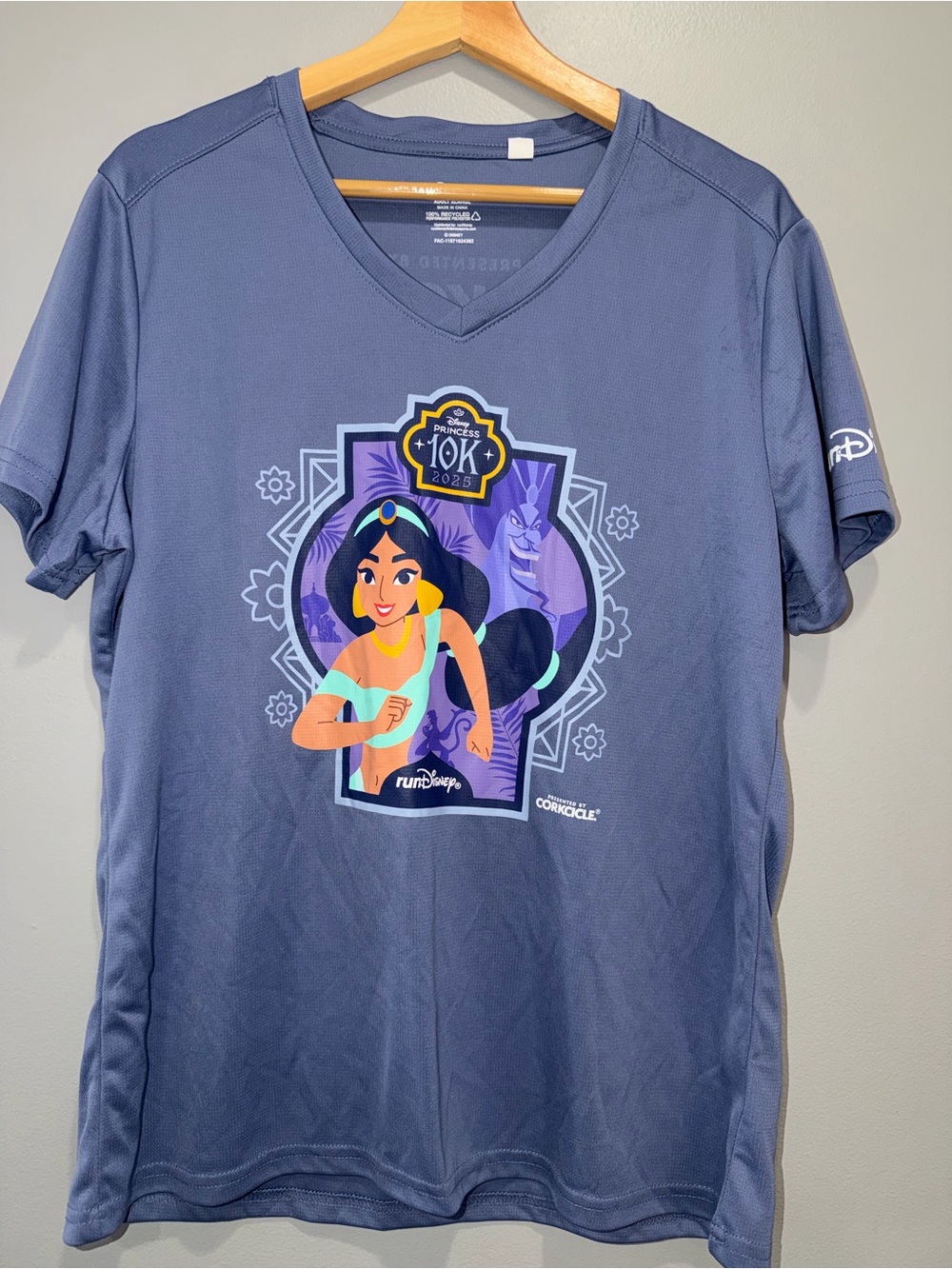 Disney Princess 10K Purple Running Tee (Jasmine Graphic)